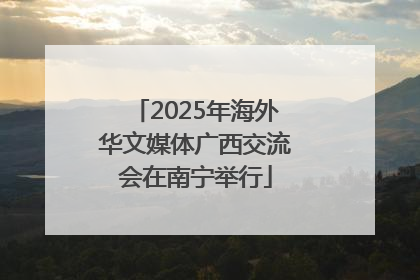 2025年海外华文媒体广西交流会在南宁举行