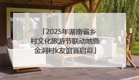 2025年湖南省乡村文化旅游节联动地暨金洞村k友谊赛启幕