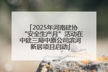 2025年河南建协“安全生产月”活动在中建三局中原公司滨河新居项目启动