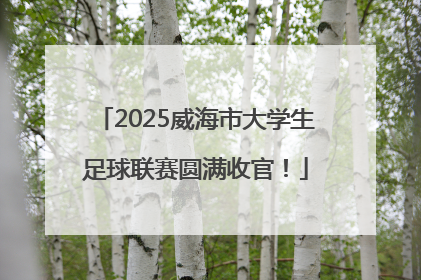 2025威海市大学生足球联赛圆满收官！