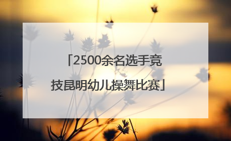 2500余名选手竞技昆明幼儿操舞比赛