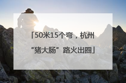 50米15个弯，杭州“猪大肠”路火出圈